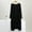 Black, variant on Flowy Long Cardigans for Women Casual Open Front Tunic Shirts Solid Color Lightweight Cardigans Plus Size Drape Maxi Cardigan Fall Tops