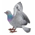 thumbnail image 3 of Hi-Line Gift Ltd. Grey Pigeon with Coloured Neck Statue, 3 of 7