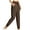 Brown, variant on Women's Work Wear Jogging Pants, Nylon Quick Drying Hiking Pants, Sports, Fitness, Leisure, Outdoor Small Foot Pants for Formal Meeting Date
