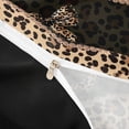 thumbnail image 4 of meiyoeat Brown Ribbon Initial L Twin Duvet Cover for Girls, Leopard Print Polka Dots Twin Bedding, Black Reversible, 2 Pieces, 1 Duvet Cover and 1 Pillowcase, 4 of 6