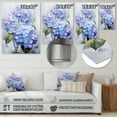 thumbnail image 4 of Designart "Blue violet Hydrangea Eternal Blooms II" Floral Metal Art Living Room, 4 of 5