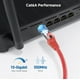 thumbnail image 4 of Cable Ethernet Matters Cat 6A, 150 pies, rojo, 4 of 8