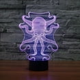 thumbnail image 4 of YSITIAN Octopus Shape 3D LED Nightlight 7 Color Control Desk Table Lamp Bedroom Xmas Gift G1116-142, 4 of 5