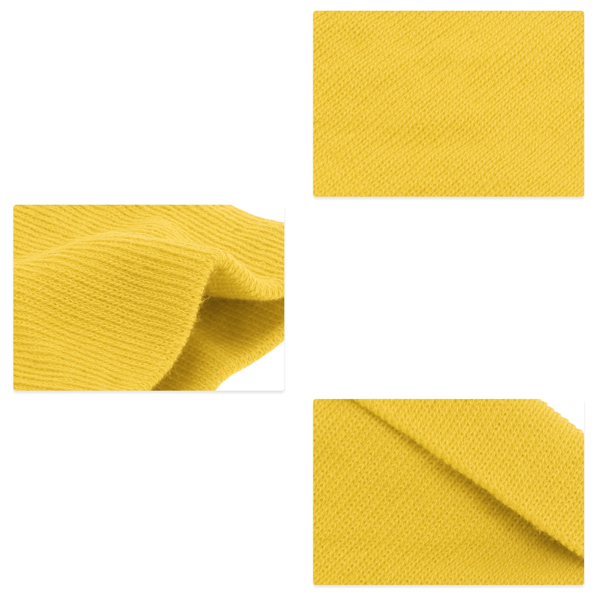 Unique Bargains 1 Pair of Sweat Absorbent Quick Drying Sports Wristbands Yellow M