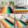 thumbnail image 4 of Large Area Rugs 8'x10', Orange Black Teal Ombre Carpet Runner Indoor Outdoor Rugs Home Decor Aesthetic, Contemporary Gradient Abstract Non Slip Mats Washable Accent Rug for Living Room Bedroom, 4 of 8