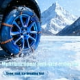 thumbnail image 4 of Zip Tie Tire Chains, Universal Reusable Anti-skid Nylon Tire Chains, Winter Emergency Snow Non-Slip Zip, Multi-function Adjustable Nylon Car Wheels Tires for Snow Ice Mud Land (Orange-40pcs), 4 of 9