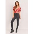 thumbnail image 1 of Butterfly Vneck Crop Smocked Back Waist, 1 of 4