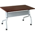 thumbnail image 2 of Lorell, Mahogany Flip Top Training Table, 1 Each, 2 of 7