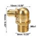 thumbnail image 3 of 50 Uds M8x1 boquilla de engrase adaptador de ajuste Zerk de latón en ángulo recto 90 grados Unique Bargains, 3 of 6