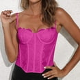 thumbnail image 5 of Shapewear for Women - Women's Bodysuit Shapewear Lingerie Seamless Strappy Bustier Corset Top - Corsets for Women,Color:Hot Pink,Size:XS, 5 of 7
