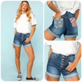thumbnail image 2 of Ashlyn’s American Flag Blue Denim Shorts, 2 of 7