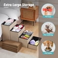 thumbnail image 3 of Escaleras para perros COZY KISS, 4 escalones más anchas con espacio de almacenamiento para 82 kg, co, 3 of 9