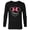 Black, variant on Disney Minnie Mouse Niece Head Icon Magic Family Trip- Long Sleeve T-Shirt for Men - Customized-White