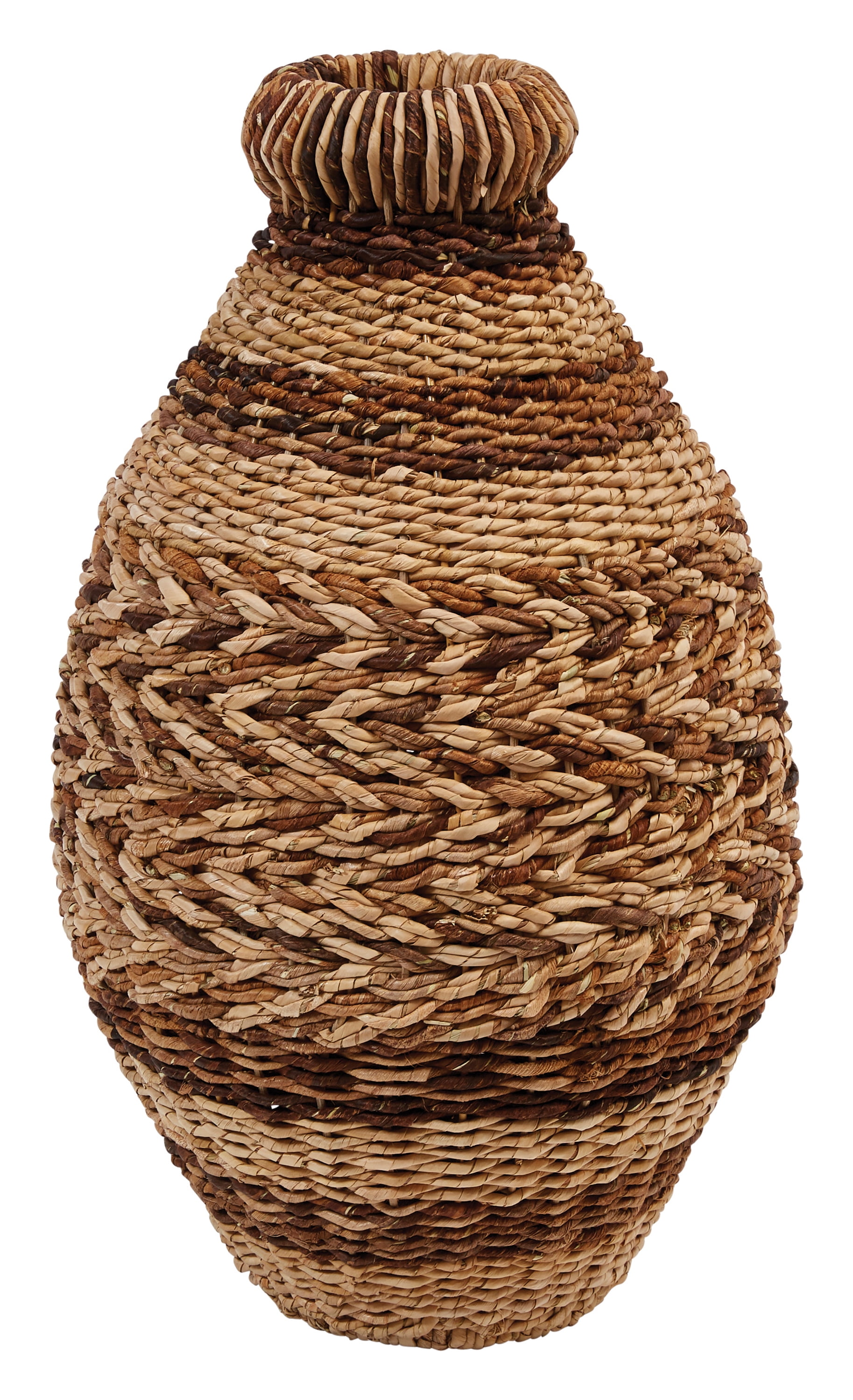 Creative Co-Op 21.5"H Handwoven Abaca & Seagrass Floor Vase - Walmart.com