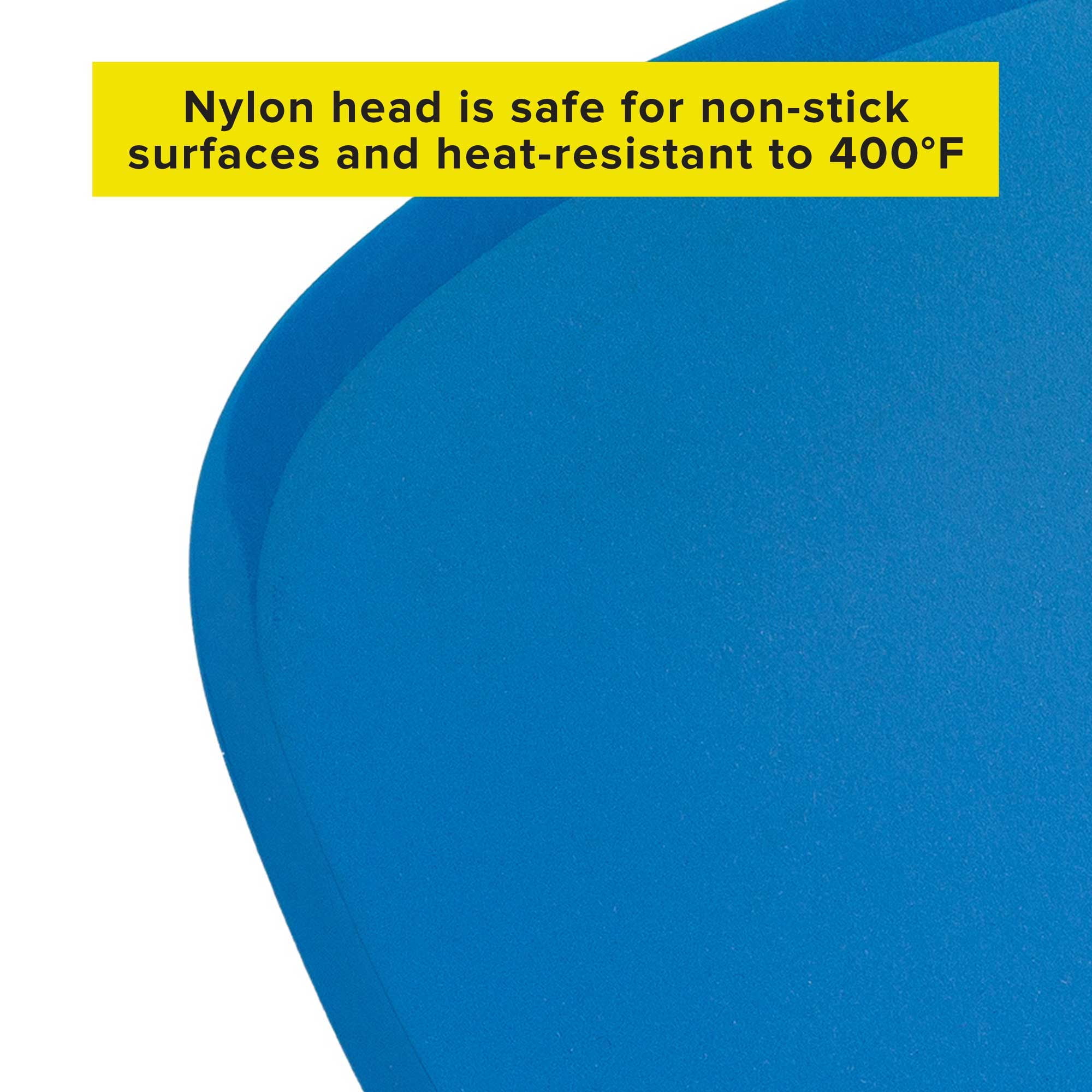 Epoca Tasty Wide Nylon Heat Resistant Jumbo Spatula Turner - Tasty Blue - 6.25 in