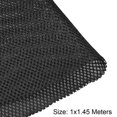 thumbnail image 2 of Uxcell Speaker Grill Cloth Polyester Fiber Stereo Mesh Fabric Black 1x1.45m, 2 of 4