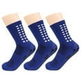 thumbnail image 5 of 3 Pairs Sport Socks Anti Slip W/Grip Soccer Boy Football Basketball Sock Premium, 5 of 17