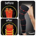 thumbnail image 3 of Sports Knee Pad Anti-slip Warm Compression Leg Sleeve Protector for Basketball Football Sports 1PC Black 1PC XXL, 3 of 8