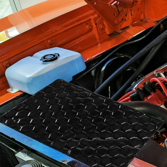 Hemoton 2pcs Butyl Vibration Dampening Mat For Car Sound Deadening Insulation Pad High Temp Resistant Noise Reduction Material Butyl Auto Sound Deadener