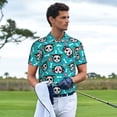 thumbnail image 3 of Logiee Cartoon Dog And Cat Print Mens Polo Shirts,Mens Golf Polo Shirts,Short Sleeve Casual Polo Shirts for Men,Summer Fashion Beach Shirts-3X-Large, 3 of 6