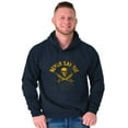 thumbnail image 5 of Never Say Die Pirate Skull Sword Hoodie Sweatshirt Women Men Brisco Brands S, 5 of 6