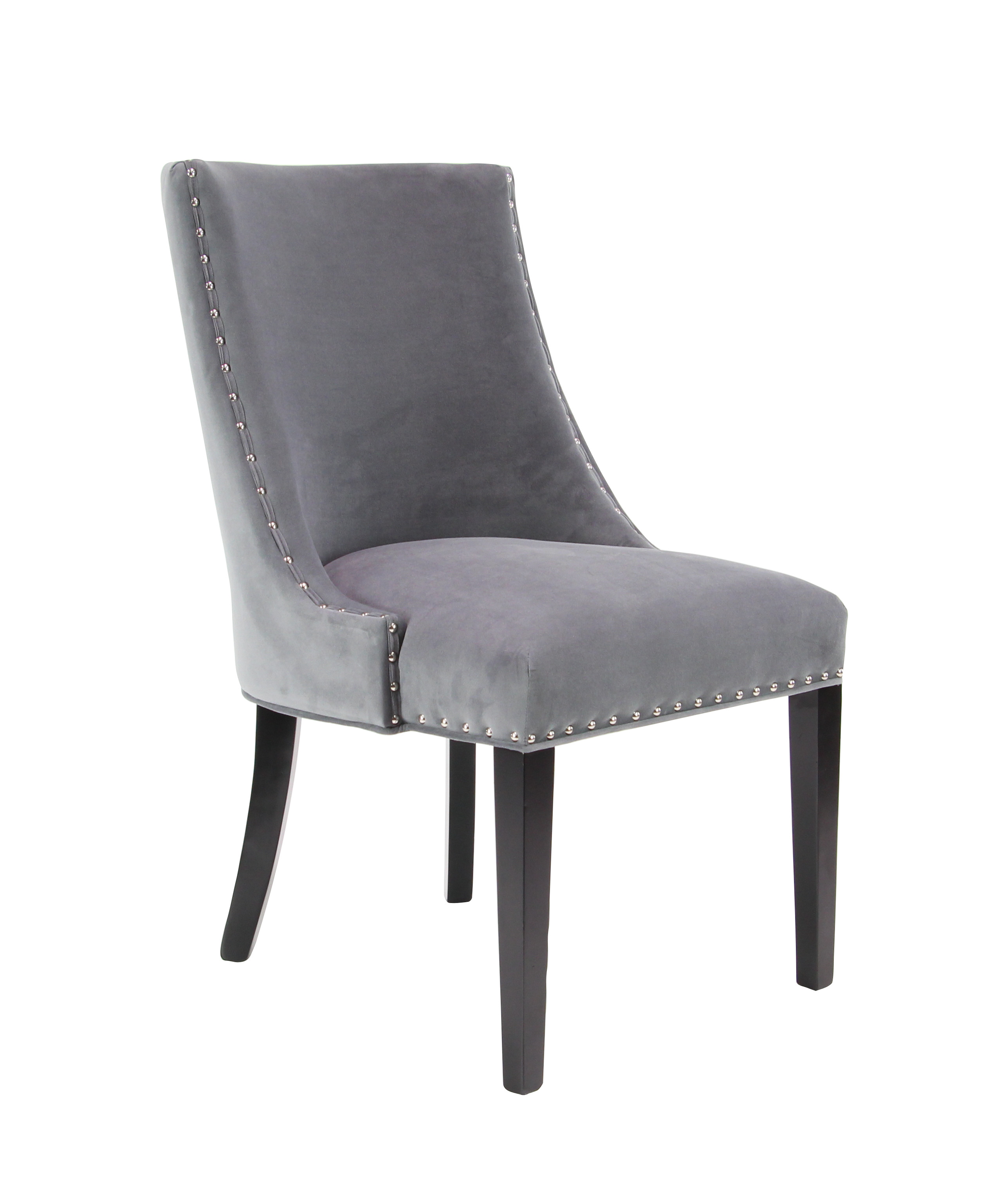 DecMode 37" x 23" Grey Birch Wood Traditional Dining Chairs Walmart