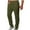 Army Green, variant on Mens Casual Pants Comfort Casual Loose Straight Leg Lounge Pants Lightweight Slacks Travel Trousers with Pocket