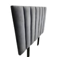thumbnail image 3 of Cabecera Drey El Bazar Store Terciopelo Gris Oxford Individual Drey/Moderno/Rayas, 3 of 5