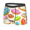 thumbnail image 2 of Kll Color Donut Men'S Cotton Boxer Briefs Underwear-Medium, 2 of 9