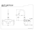 thumbnail image 5 of Kingston Brass Wall-Mount Clawfoot Tub Faucets With Oil Rubbed Bronze AE3T5, 5 of 5
