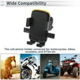 thumbnail image 3 of Unique BargainsMotorcycle Phone Mount Holder Motorbike Scooter Phone Holder for Handlebar Mount Fits 4.7"-7.2" / 119.38-182.88mm Smartphones Yellow, 3 of 7