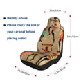 thumbnail image 3 of Uemuo Dancing African Women Pattern Car Seat Covers for Front Seats Waterproof Seat Covers for Cars, Universal Auto Front Seats Protector Fits for Car-2 PCS, 3 of 6