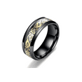 thumbnail image 4 of Kmbangi Men's Jewelry Rings Silver Dragon Titanium Wedding Rings, 4 of 4