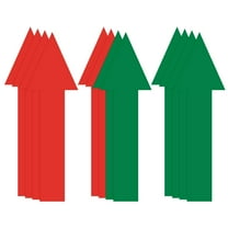 Uxcell 12-Pack Arrow Sticker, 6 Inch Self Adhesive Arrow Sign for Floor Road Wall Office Marking, Waterproof Arrow Stickers [Red/Green]