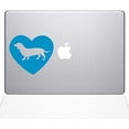 thumbnail image 1 of The Decal Guru Heart Dachshund MacBook Decal Vinyl Sticker - 12" MacBook - Light Blue (1324-MAC-12M-LB), 1 of 1