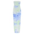 thumbnail image 4 of BLVB Plus Size Summer Cocktail Dresses for Women Off the Shoulder Ruched Long Dress Split Party Club Beach Sundress, 4 of 5