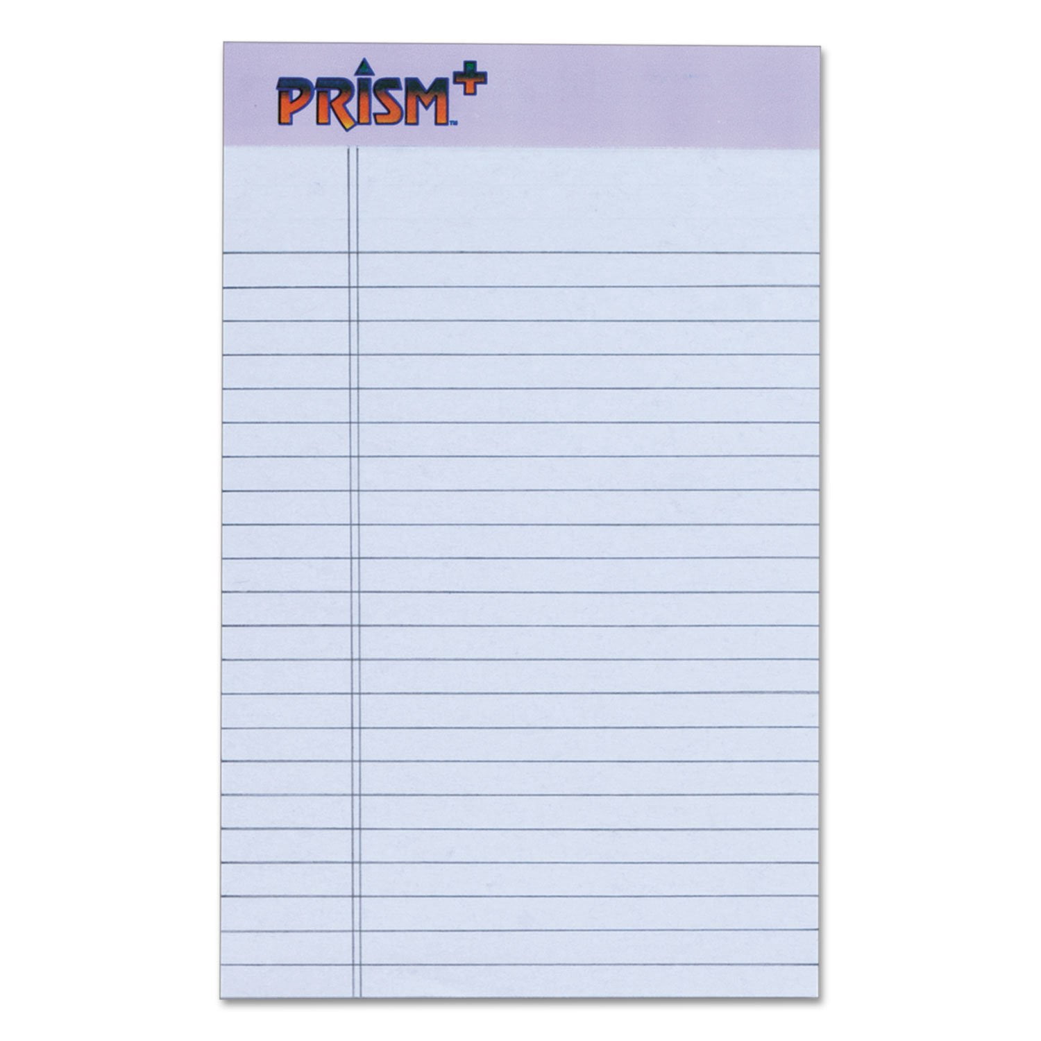 Prism+ Writing Pads  5x 8 Perforated Jr. Legal Ruled Narrow 1/4 Spacing Orchid 50 Sheets 12 Pack (63040)