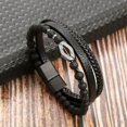 thumbnail image 1 of Classic Men's Leather Bracelet New Style Hand-woven Multi-layer Combination Accessory Fashion Man Jewelry Wholesale Dropshipping, 1 of 5
