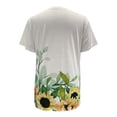 thumbnail image 5 of Fshinging Women'S Tops Vinatge Floral Print Short Sleeve Crew Neck Casual Tees Fashion Tunic Blouse, 5 of 5