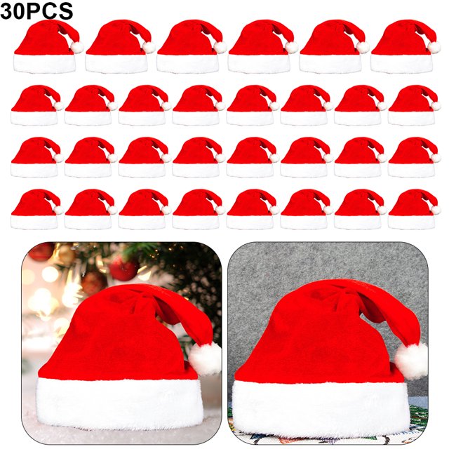 1 Gorro Papá Noel Con Pompón Navidad para Adultos Y Muñeco Nieve (adulto).
