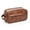 Red Brown, variant on Men's Toiletry Bag, Medium Leather Travel Pouch Bag with Dual Zipper,Travel Essentials Dopp kit, Men's Shaving Grooming Kit,Gifts for Father, Dad, Boyfriend, Grandpa, Shaving Kit