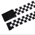 thumbnail image 2 of Cinturón Checker blanco y negro (cuadros), 2 of 3