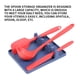thumbnail image 4 of Soporte de almacenamiento de cuchara de silicona para reposapiés, 5 ranuras, organizador de rejilla para espátula de cocina, azul Jumpingount HA005302-04, 4 of 7