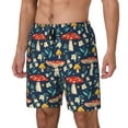 thumbnail image 2 of Daiia Colorful Mushrooms Mens Swim Trunks Swim Shorts Quick Dry Swim Shorts with Mesh Lining Pockets-Small, 2 of 9