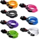 thumbnail image 2 of Candado para bicicleta de alta seguridad Candado de cable en espiral con combinación reiniciable de 5 dígitos Mejor para bicicletas al aire libre, 1.2mx12mm Blanco BANYUO  Electrónica, 2 of 5