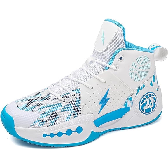 Kids Basketball Shoes Boys Girls High Top Sneakers Comfy Breathable Outdoor Cushioning Athletic Shoes for Training Running
