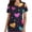#24, variant on Busydd Plus Size Scrub Tops Women Fashion Graphic Print Valentines Day Nursing Scrub Top Casual Oversized Short Sleeve V Neck Women Scrubs with Pockets
