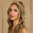 thumbnail image 2 of AWAYTR Women Floral Elastic Hair Scarf Headband 3Pcs Chiffon Boho Head Kerchief Vintage Triangle Scarf Hair Bandanas, 2 of 9