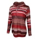 thumbnail image 4 of Sudadera con capucha de manga larga a rayas con cuello vuelto para mujer con bolsillo METRO Yinane  Sudadera con rayas de mujer, 4 of 8