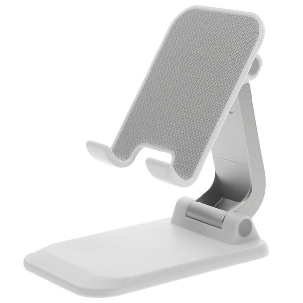Soporte para teléfono móvil y tableta de escritorio compatible con el hogar, estante ajustable para teléfono, estante plegable